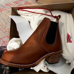 Red Wing Shoes Chestnut Leather Ankle Boots